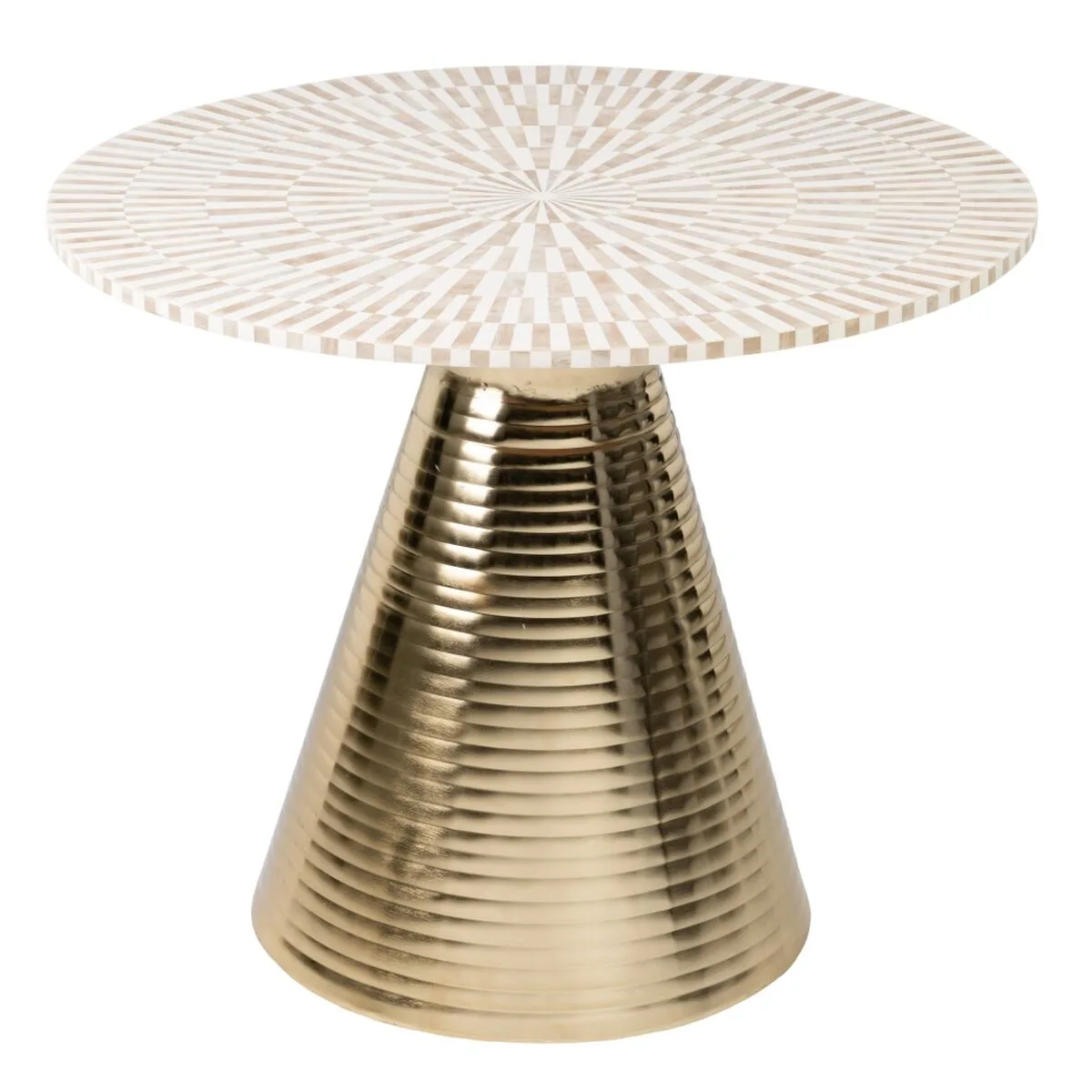 Table d appoint blanc dore 91 4 x 91 4 x 74 cm s880741244. Révélez votre style avec la collection capsule Diaytar, limitée et exclusive.