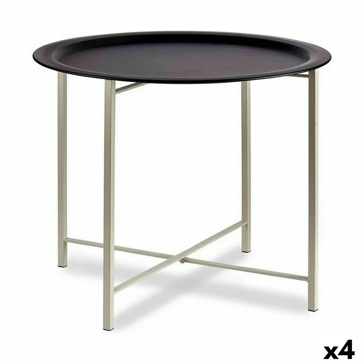 Table d appoint blanc noir metal 62 x 48 5 x 62 cm 4 unites s362599057. Diaytar s'adresse aux esprits modernes en quête de produits qui allient performance technologique et design épuré