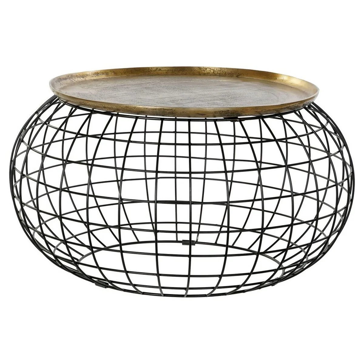 Table d appoint dkd home decor 80 x 80 x 44 cm noir dore aluminium plastique s302320899. L'excellence à portée de clic avec la boutique en ligne Diaytar.