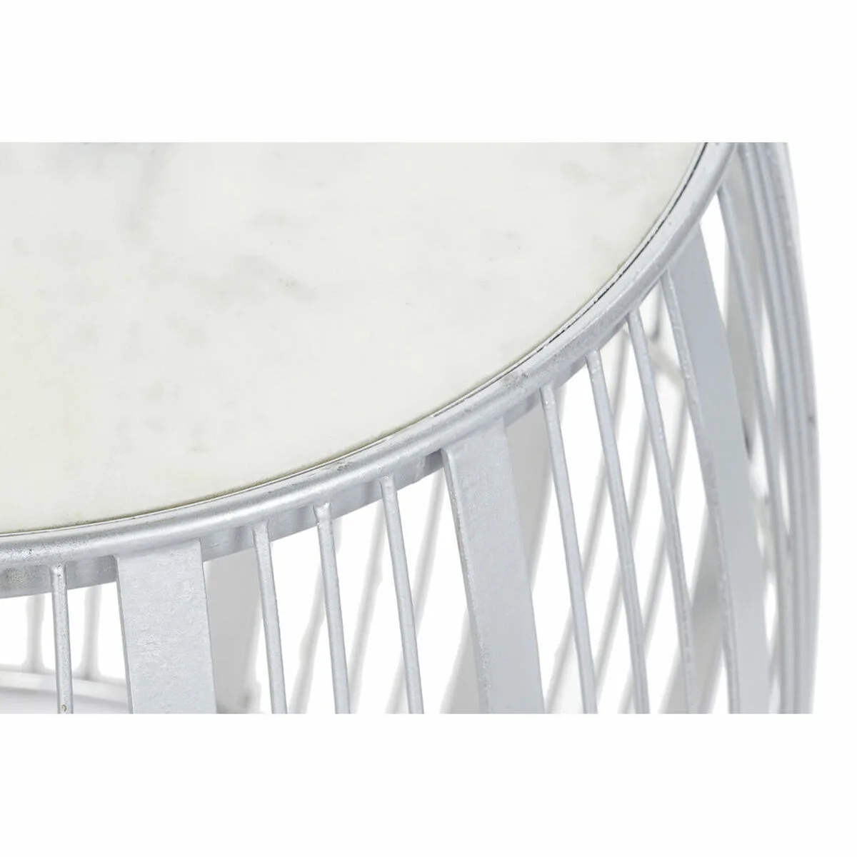 Table d appoint dkd home decor blanc marbre fer argente 46 x 46 x 41 cm s302303613. Diaytar Mode : Où l'élégance rencontre l'originalité pour un style unique.