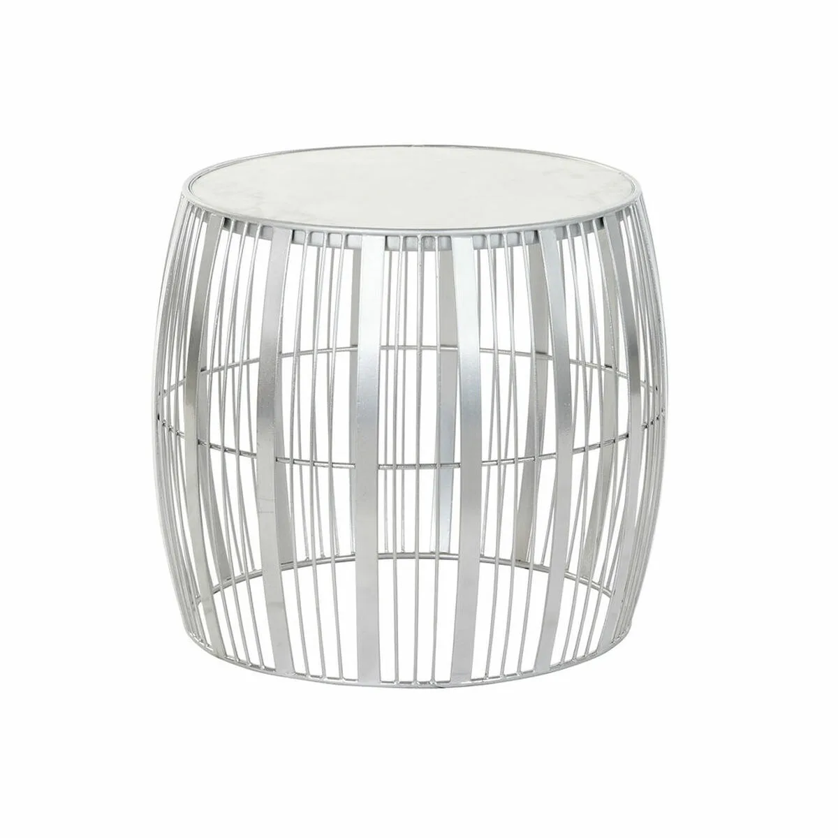 Table d appoint dkd home decor blanc marbre fer argente 46 x 46 x 41 cm s302303645. Diaytar, c'est la preuve que le génie réside dans les détails. Chaque produit a été scruté, pesé, et approuvé.