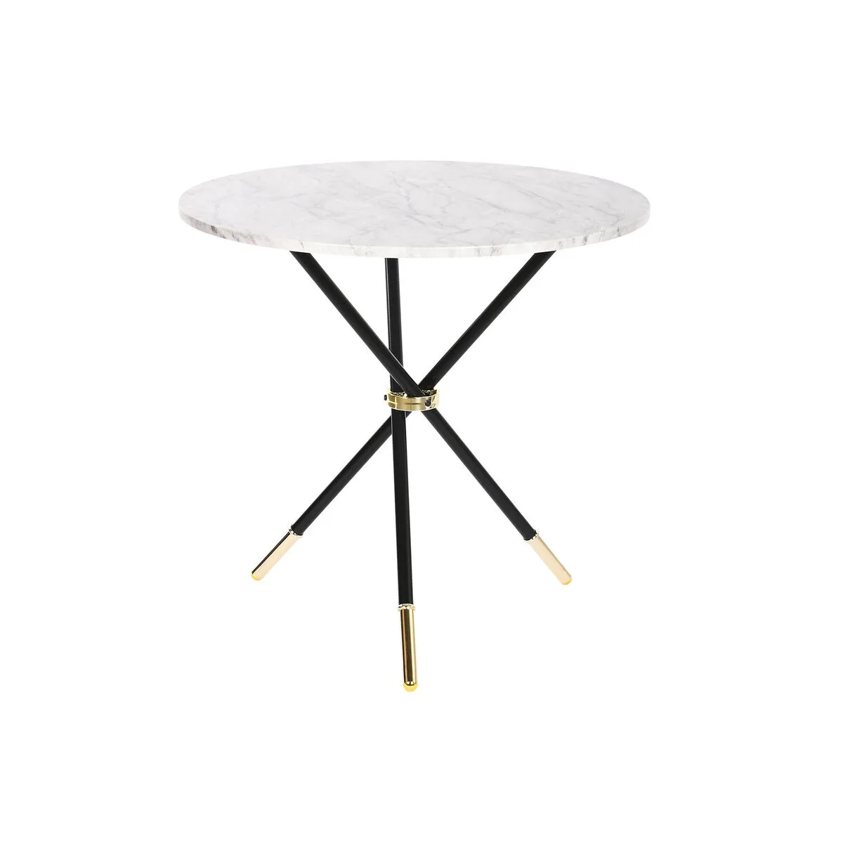 Table d appoint dkd home decor blanc noir dore metal bois mdf 80 x 80 x 76 cm s305310167. Rejoignez la communauté Diaytar et vivez une expérience shopping unique.