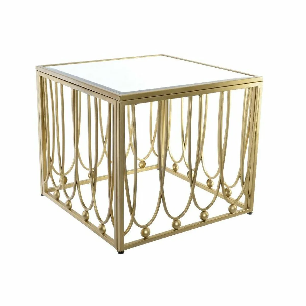 Table d appoint dkd home decor miroir dore metal mdf 57 x 57 x 52 cm s302347787. Bienvenue chez Diaytar, où nous croyons que le meilleur produit est celui qui vous trouve, et non l'inverse.