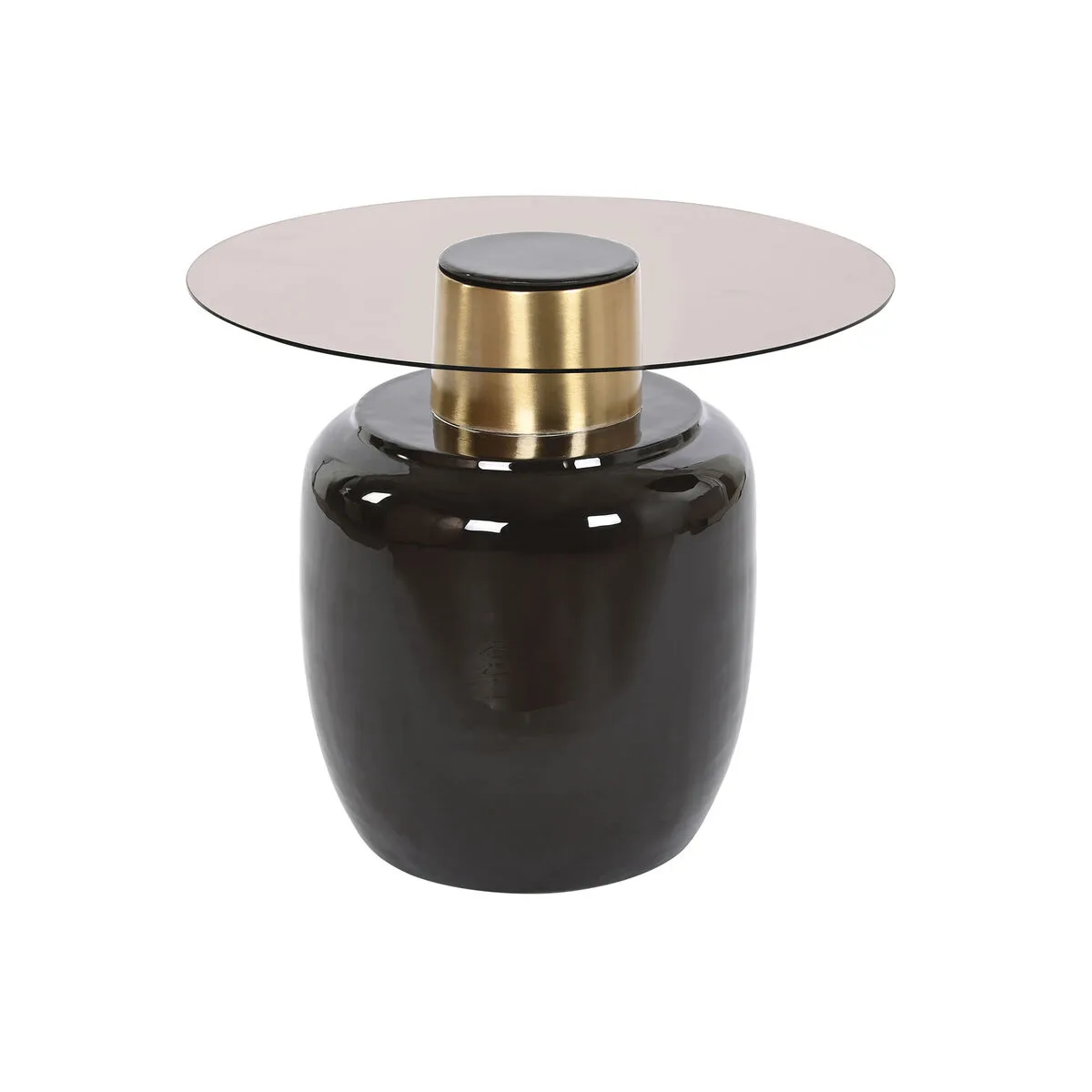 Table d appoint dkd home decor noir dore metal verre 59 x 59 x 46 cm s305293132. Diaytar, c'est le point de rencontre entre les passionnés de belles technologies et les amateurs de décoration tendance