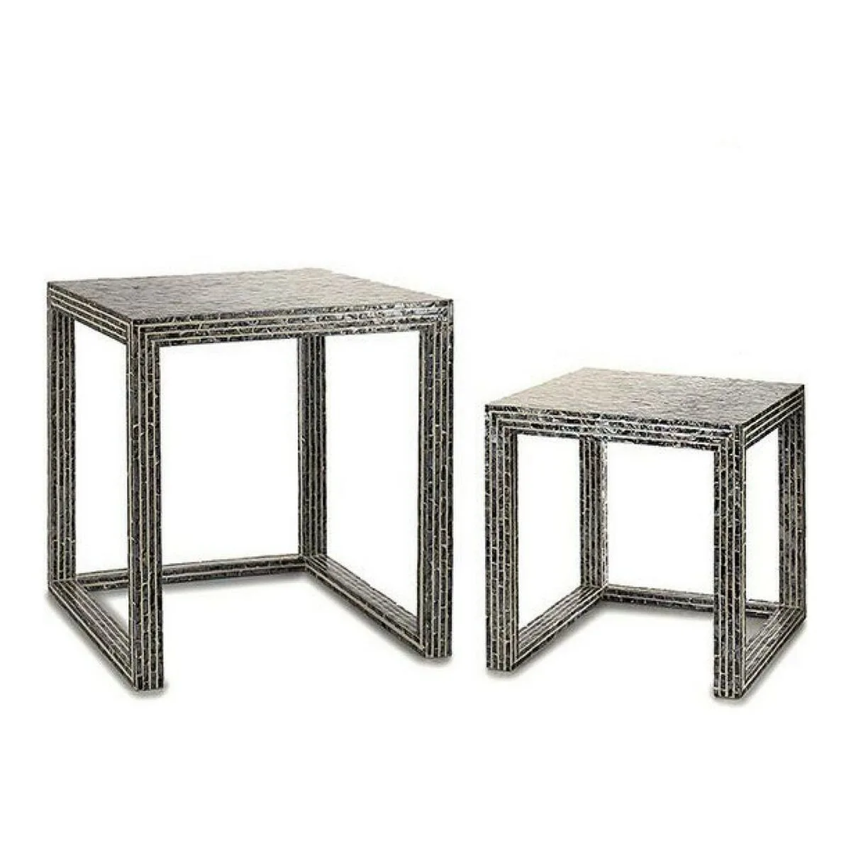 Table d appoint gris nacre noire contre plaque 2 pieces s360367637. Diaytar Fashion : Soyez à la pointe de la mode avec nos collections exclusives.