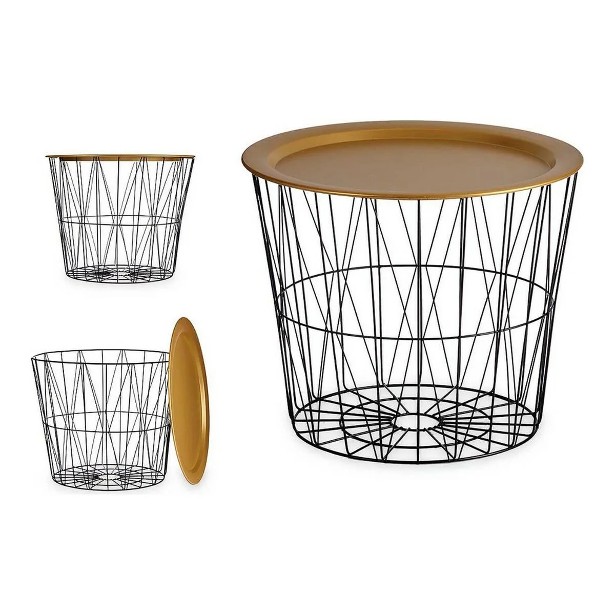 Table d appoint noir dore metal 52 x 40 x 52 cm s360971680. Diaytar vous habille de la tête aux pieds avec goût et raffinement.