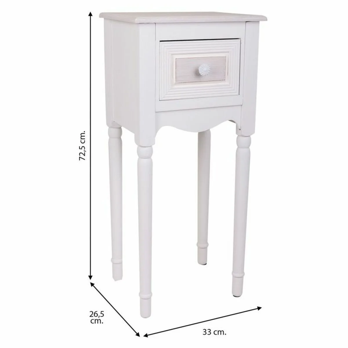 Table de nuit alexandra house living blanc 26 x 72 x 33 cm d163160285. Re-découvrez le plaisir de shopper en ligne avec Diaytar et sa multitude de produits triés sur le volet pour vous