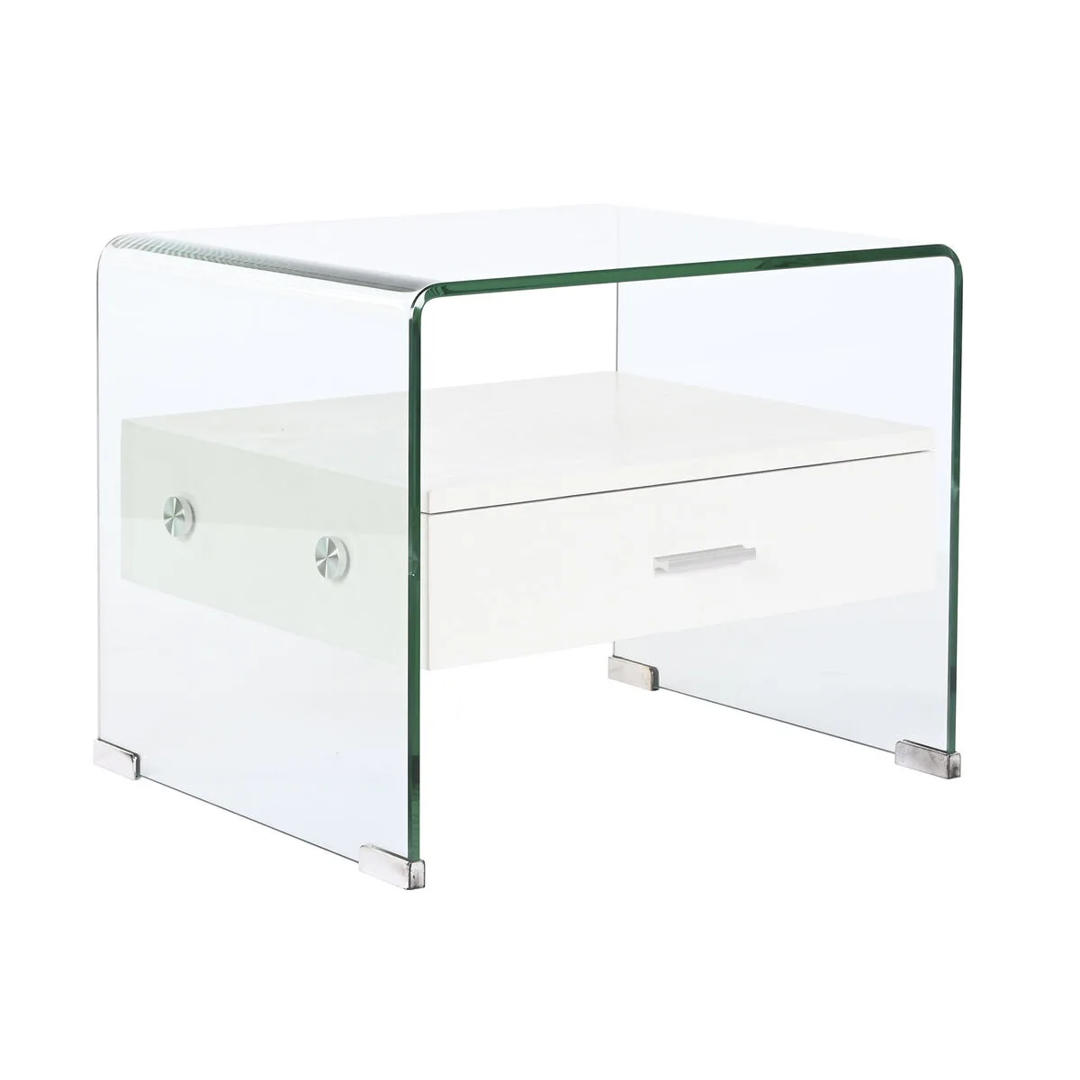Table de nuit dkd home decor blanc transparent verre bois mdf 50 x 40 x 45 5 cm s305276143. Chez Diaytar, nous valorisons autant la fonction que la forme dans chaque produit que nous ajoutons à notre collection