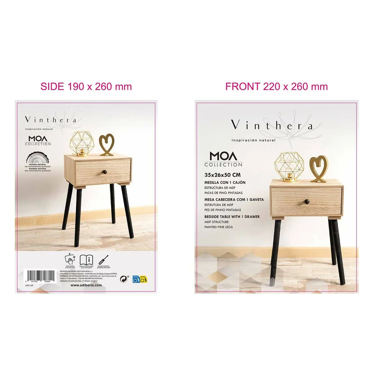 Table de nuit vinthera moa acier naturel 35 x 26 x 50 cm s271106560 Table de nuit vinthera moa acier naturel 35 x 26 x 50 cm s271106560. Bienvenue sur Diaytar, où le shopping généraliste devient une chasse au trésor pour produits tendance et innovants