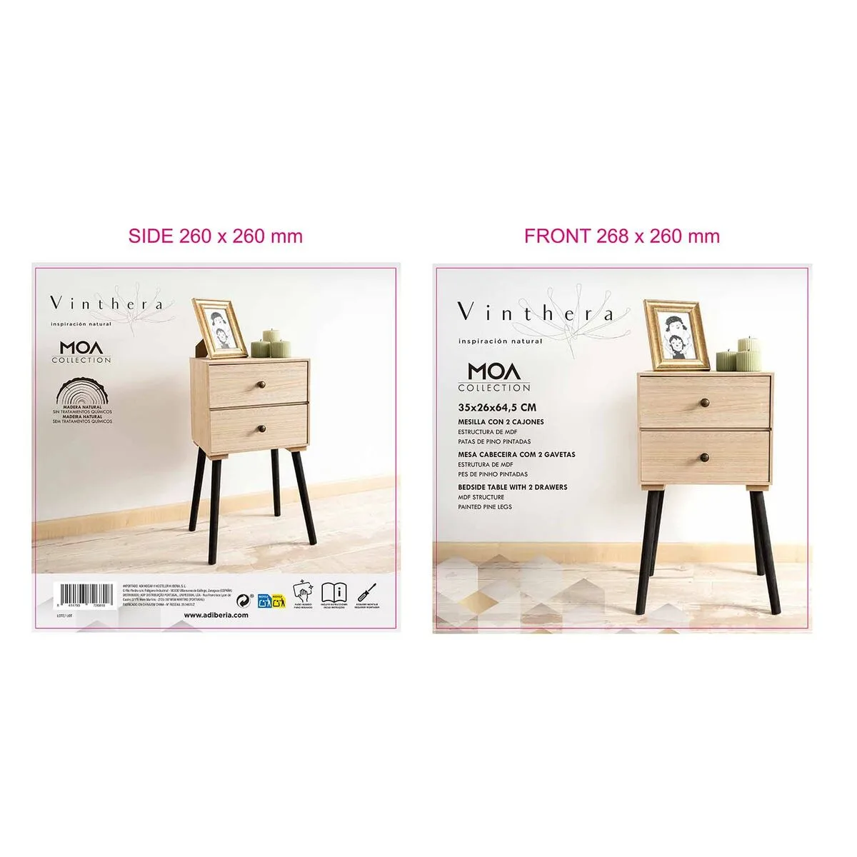 Table de nuit vinthera moa naturel metal 35 x 26 x 65 cm s271106690 Table de nuit vinthera moa naturel metal 35 x 26 x 65 cm s271106690. Diaytar, c'est le hub où se connectent les créateurs de produits géniaux et les clients qui les attendaient sans le savoir.