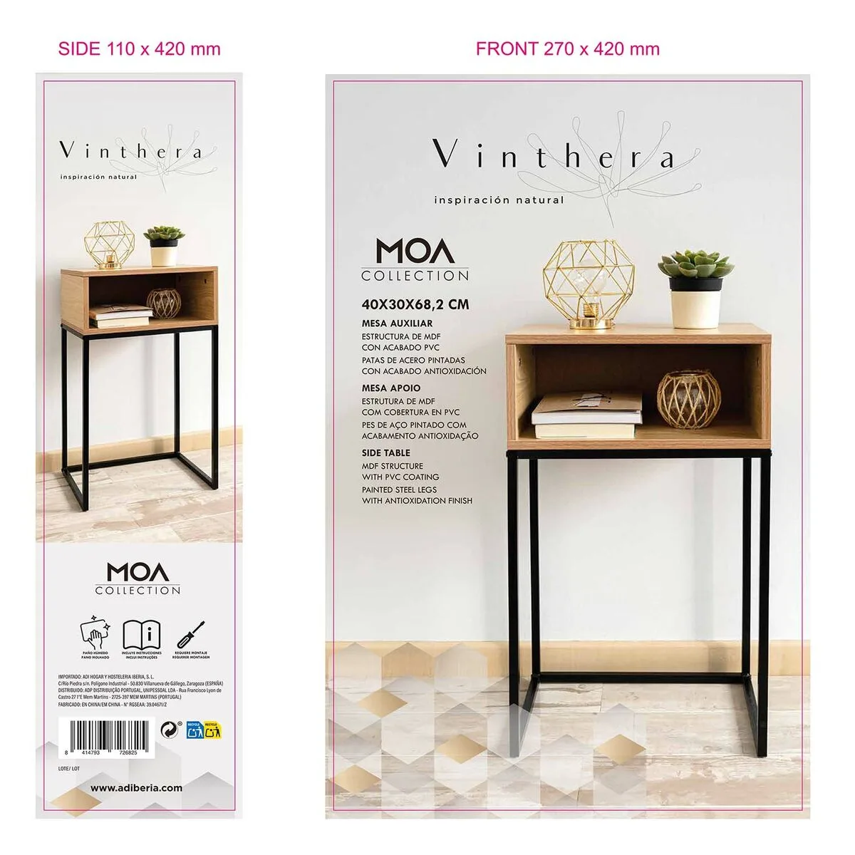 Table de nuit vinthera moa naturel metal 40 x 30 x 68 cm s271106749 Table de nuit vinthera moa naturel metal 40 x 30 x 68 cm s271106749. Bienvenue dans le futur du shopping. Diaytar utilise la data pour anticiper vos besoins, mais garde la magie de la surprise.