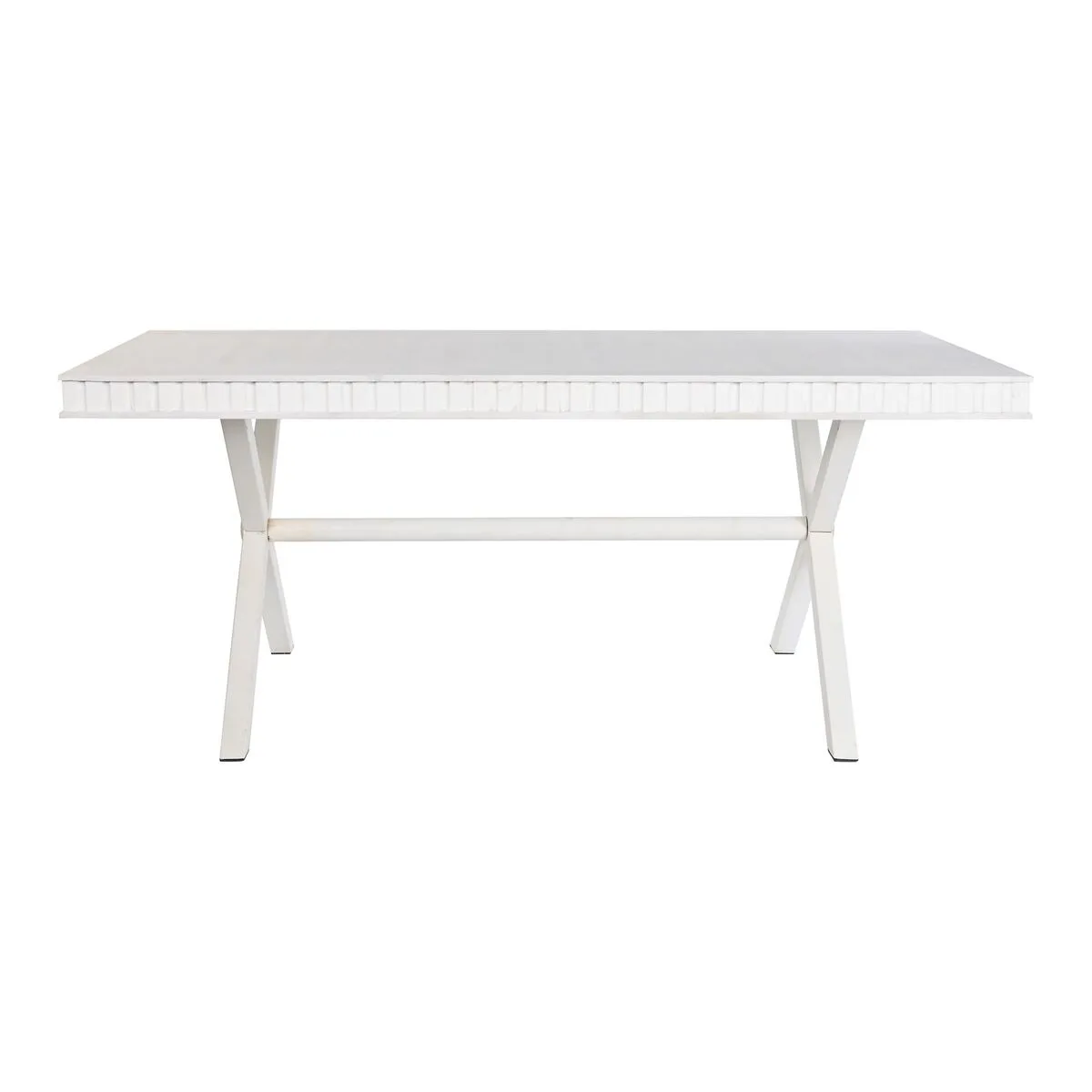 Table de salle a manger dkd home decor blanc metal bois de manguier 180 x 90 x 76 cm s304035229. Diaytar, le reflect de vos envies multiples : une gamme de produits soigneusement composée pour sa diversité et sa pertinence