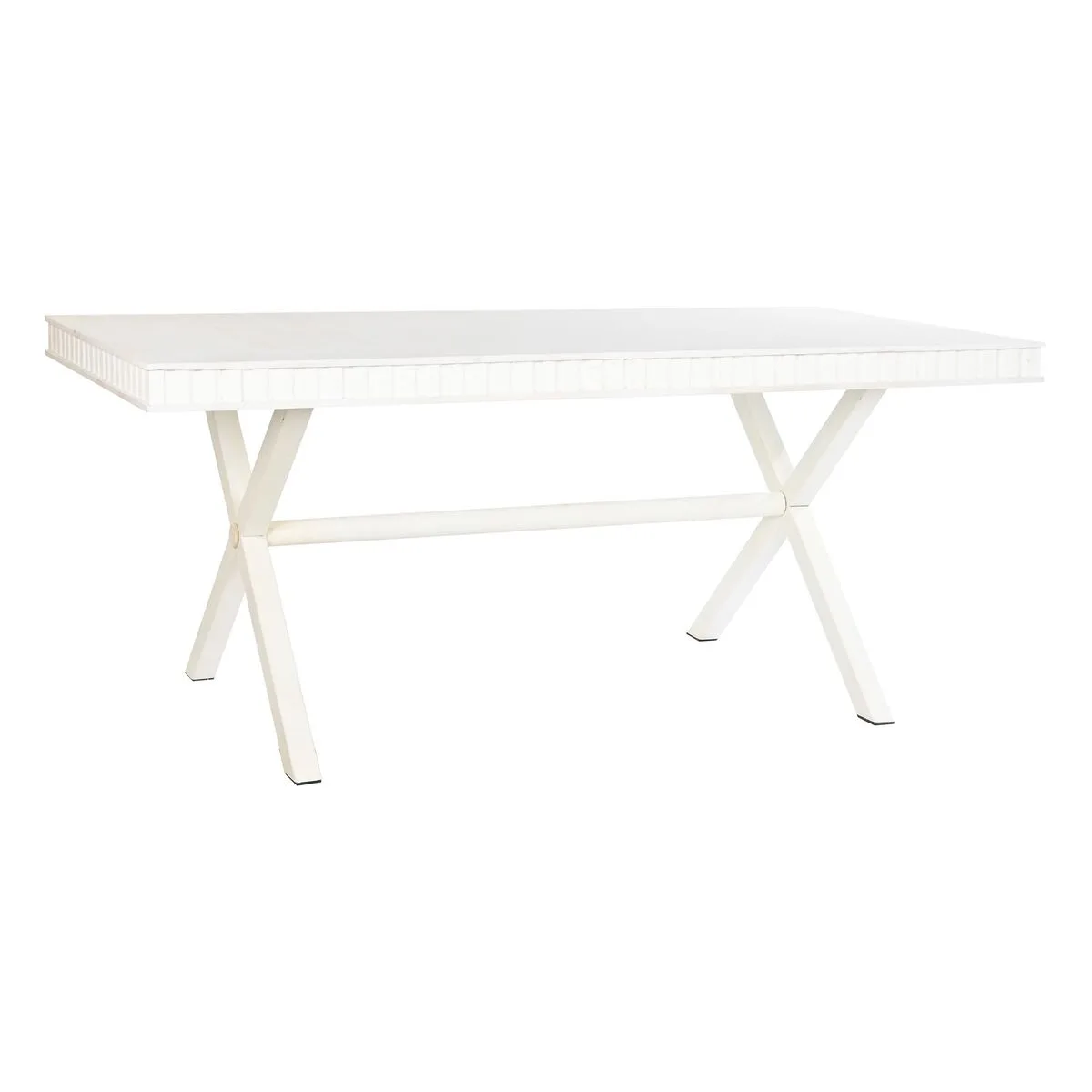 Table de salle a manger dkd home decor blanc metal bois de manguier 180 x 90 x 76 cm s304035249. Diaytar a fait de la variété son arme secrète : une offre généraliste si vaste que vous y trouverez forcément l'inimaginable