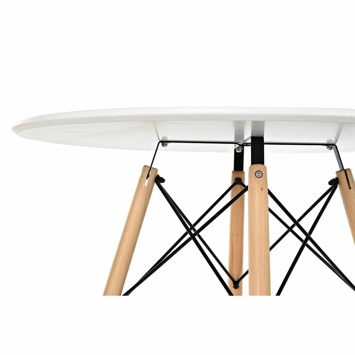 Table de salle a manger dkd home decor blanc noir naturel bouleau bois mdf 90 x 90 x 74 cm s303361516. Nous sélectionnons pour Diaytar des produits qui ont une histoire, une âme, et qui sauront trouver une place dans la vôtre.