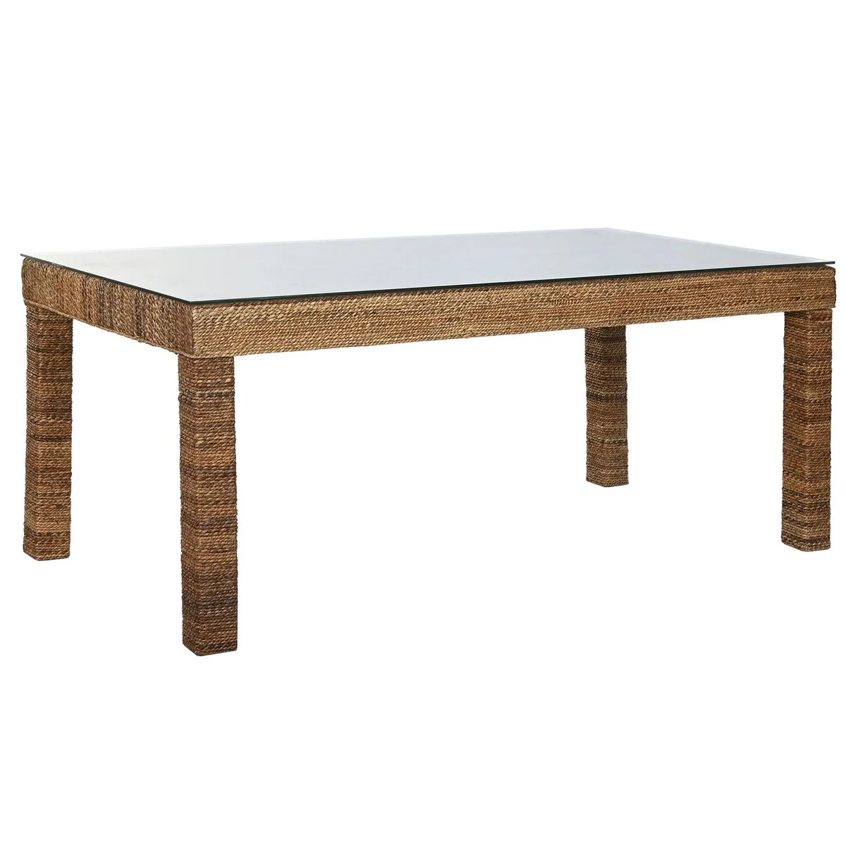 Table de salle a manger home esprit naturel verre trempe fibre bois de teck 180 x 90 x 77 cm s306152994. Découvrez l'univers Diaytar : une boutique en ligne généraliste qui marque style, qualité et originalité dans chaque produit