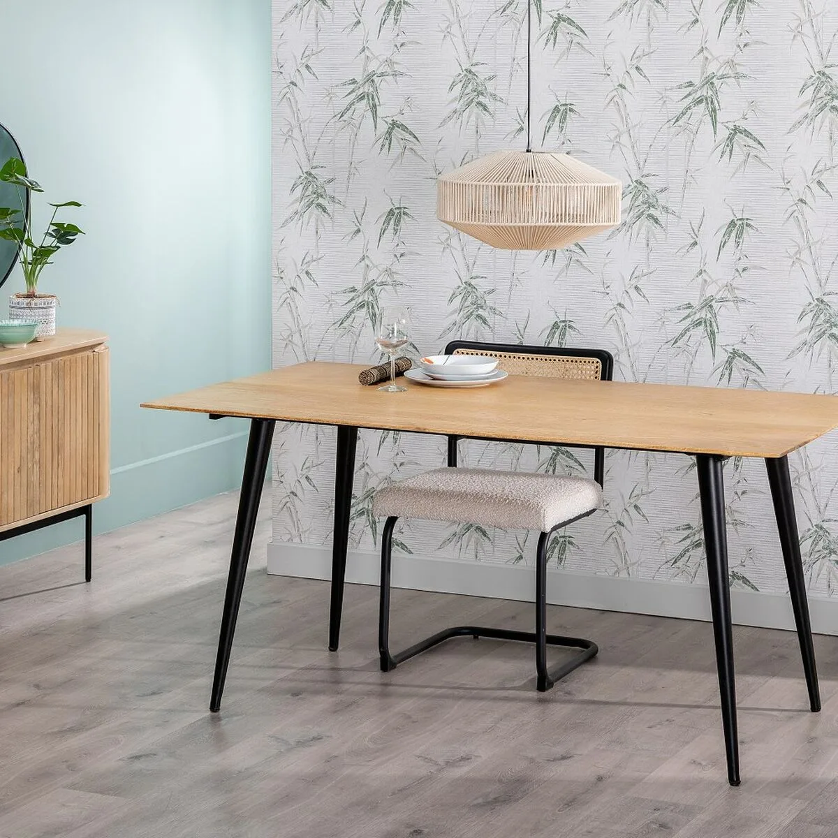 Table de salle a manger naturel noir bois fer 160 x 90 x 77 cm s880319551. Diaytar mise sur l'intelligence collective : notre communauté nous guide pour dénicher les produits les plus plébiscités.