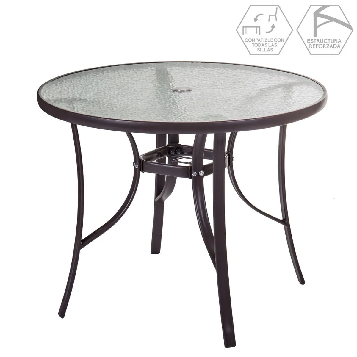 Table de salle a manger neila 90 x 90 x 72 cm verre acier s870000497. Diaytar, c'est l'histoire d'une passion pour les bons produits, quels qu'ils soient, et du désir de les partager avec vous