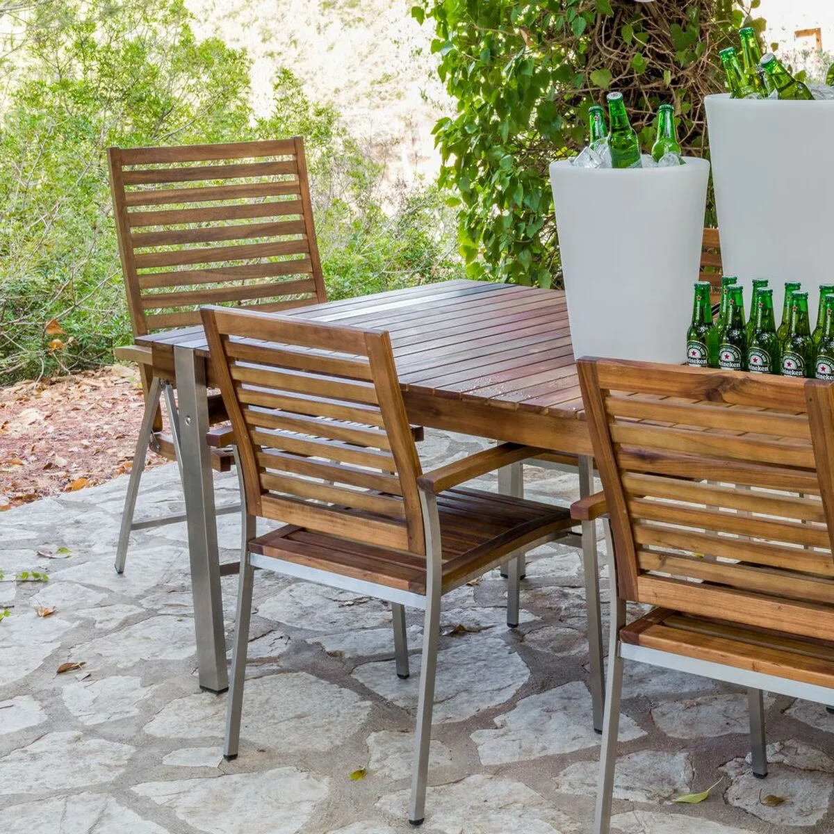 Table de salle a manger norah 160 x 85 x 74 cm bois acier inoxydable s870002430. Style et élégance se conjuguent parfaitement dans notre rayon mode Diaytar.