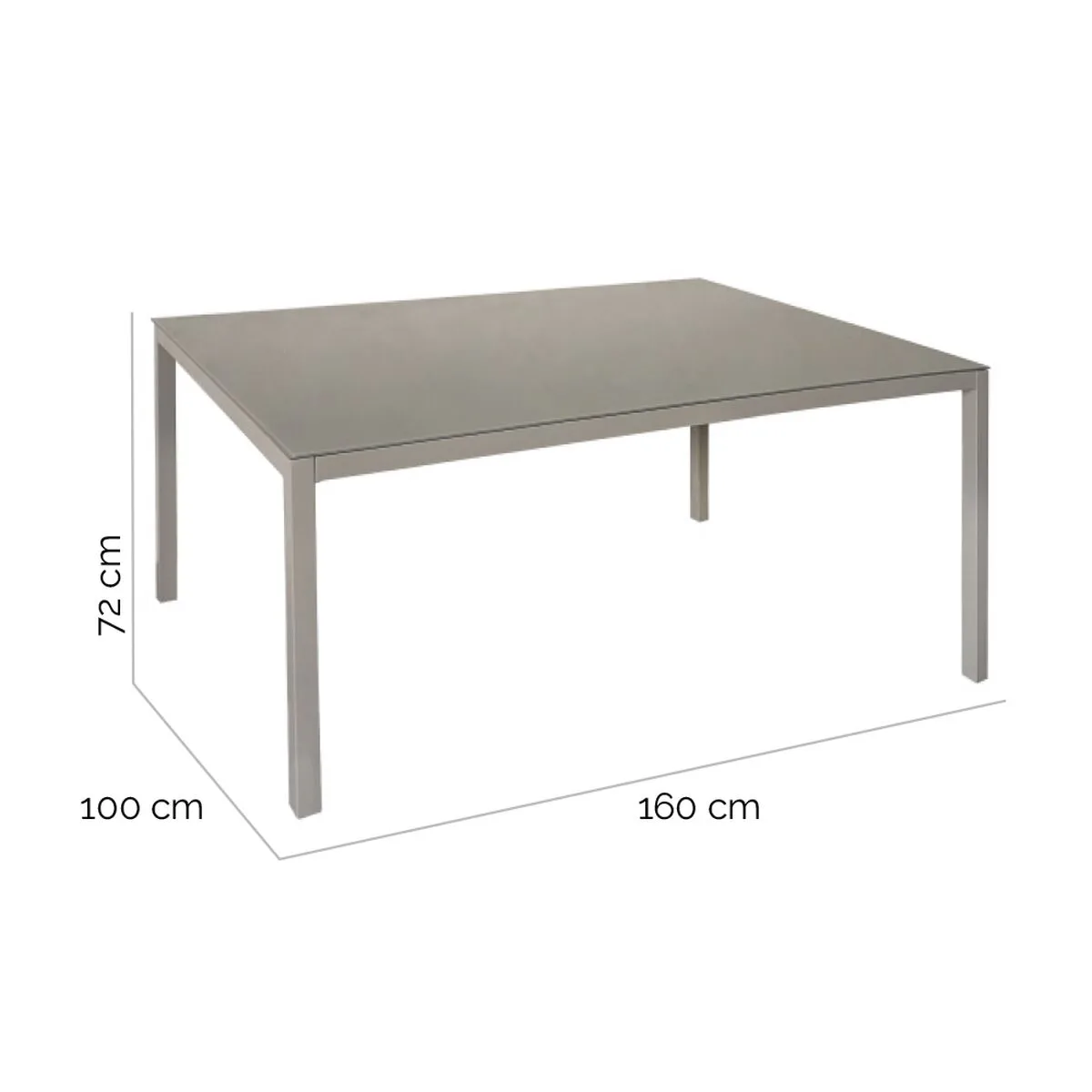 Table de salle a manger thalia 160 x 100 x 72 cm acier s870021110. Diaytar s'adresse à tous ceux qui considèrent que le choix d'un produit, même basique, est une expression de leur personnalité