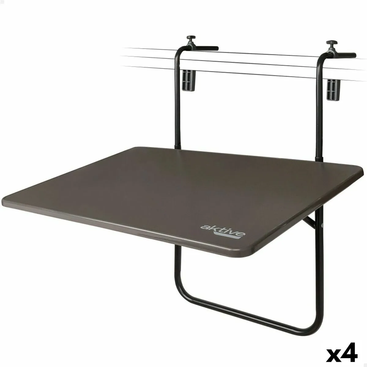Table piable aktive a accrocher sur le balcon acier 60 x 66 5 x 40 cm 4 unites s890130947. Chez Diaytar, chaque visite est l'occasion de découvrir un nouveau produit génial, qu'il soit électronique ou domestique