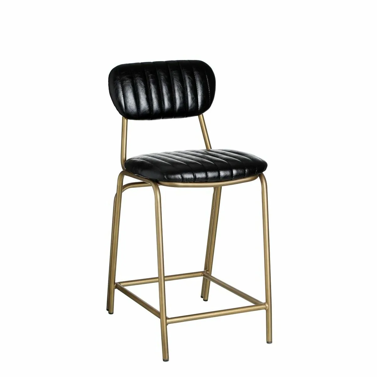 Tabouret 42 x 49 x 88 cm noir dore metal polyurethane s880004338. Diaytar cultive l'art de la surprise en vous proposant constamment de nouveaux produits généraux et high-tech inattendus