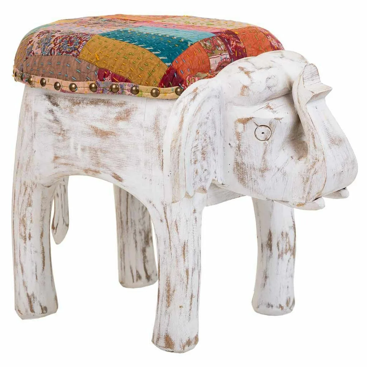 Tabouret alexandra house living blanc bois de manguier tissu 51 x 37 x 36 cm elephant d163200385. Diaytar, le reflect de vos envies multiples : une gamme de produits soigneusement composée pour sa diversité et sa pertinence