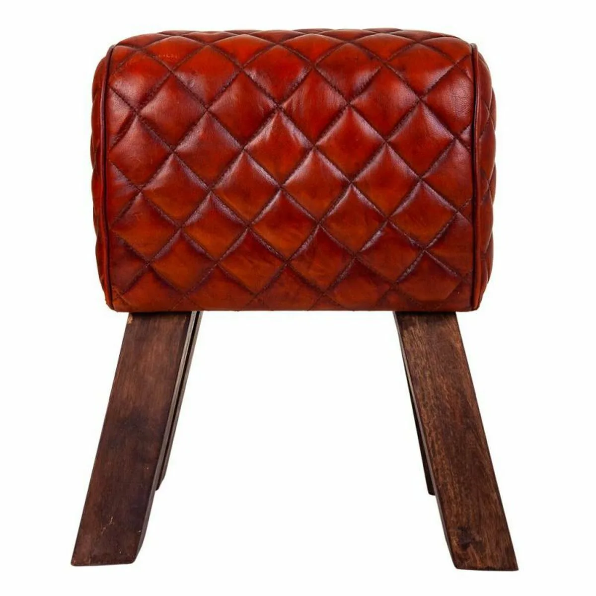 Tabouret alexandra house living marron cuir bois de manguier 51 x 30 x 41 cm d163119146. Révélez votre style avec la collection capsule Diaytar, limitée et exclusive.