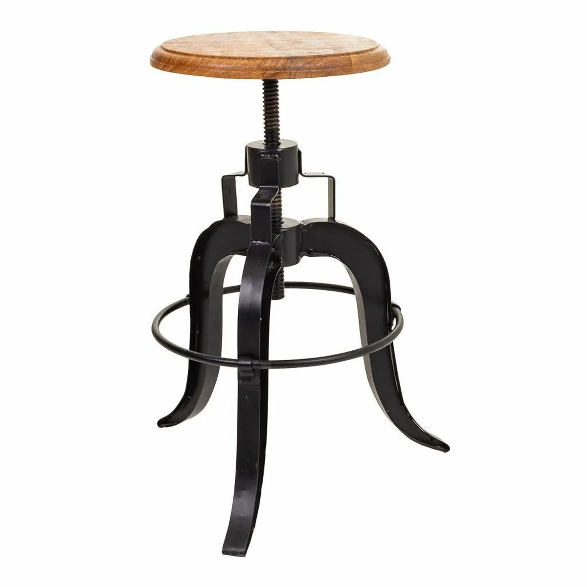 Tabouret alexandra house living marron noir fer bois de manguier 48 x 54 x 48 cm d163076378. Diaytar vous habille de la tête aux pieds avec goût et raffinement.