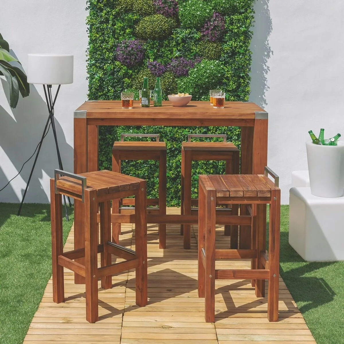 Tabouret norah bois acier inoxydable bois d acacia 40 x 40 x 80 cm gris s870011761. Diaytar, le compagnon idéal de votre vie connectée et stylée, à travers une offre généraliste sans équivalent