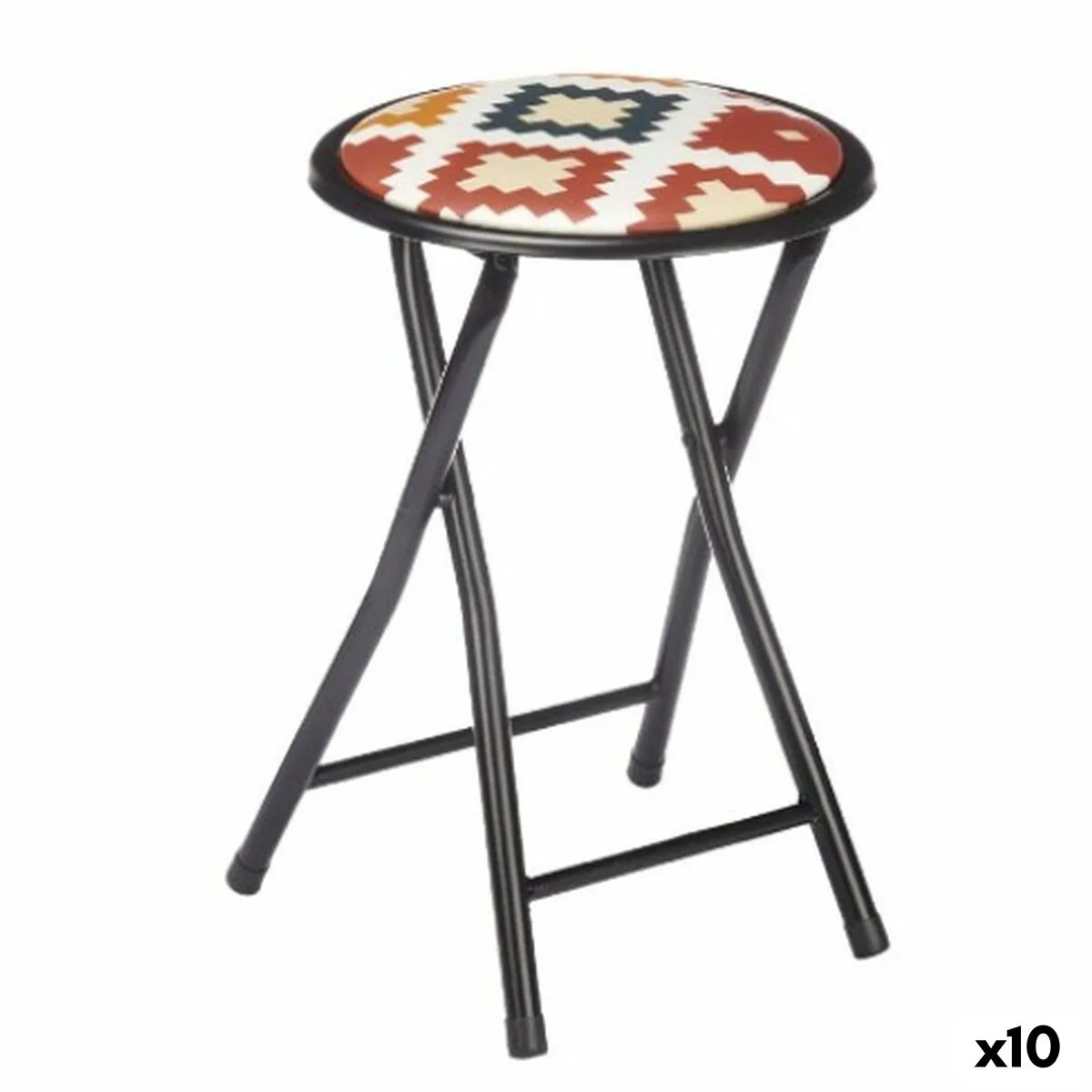 Tabouret pliant boho chic noir pvc metal 30 x 30 x 45 cm 10 unites s362922454. La mode selon Diaytar : audacieuse, accessible et toujours dans l'air du temps.