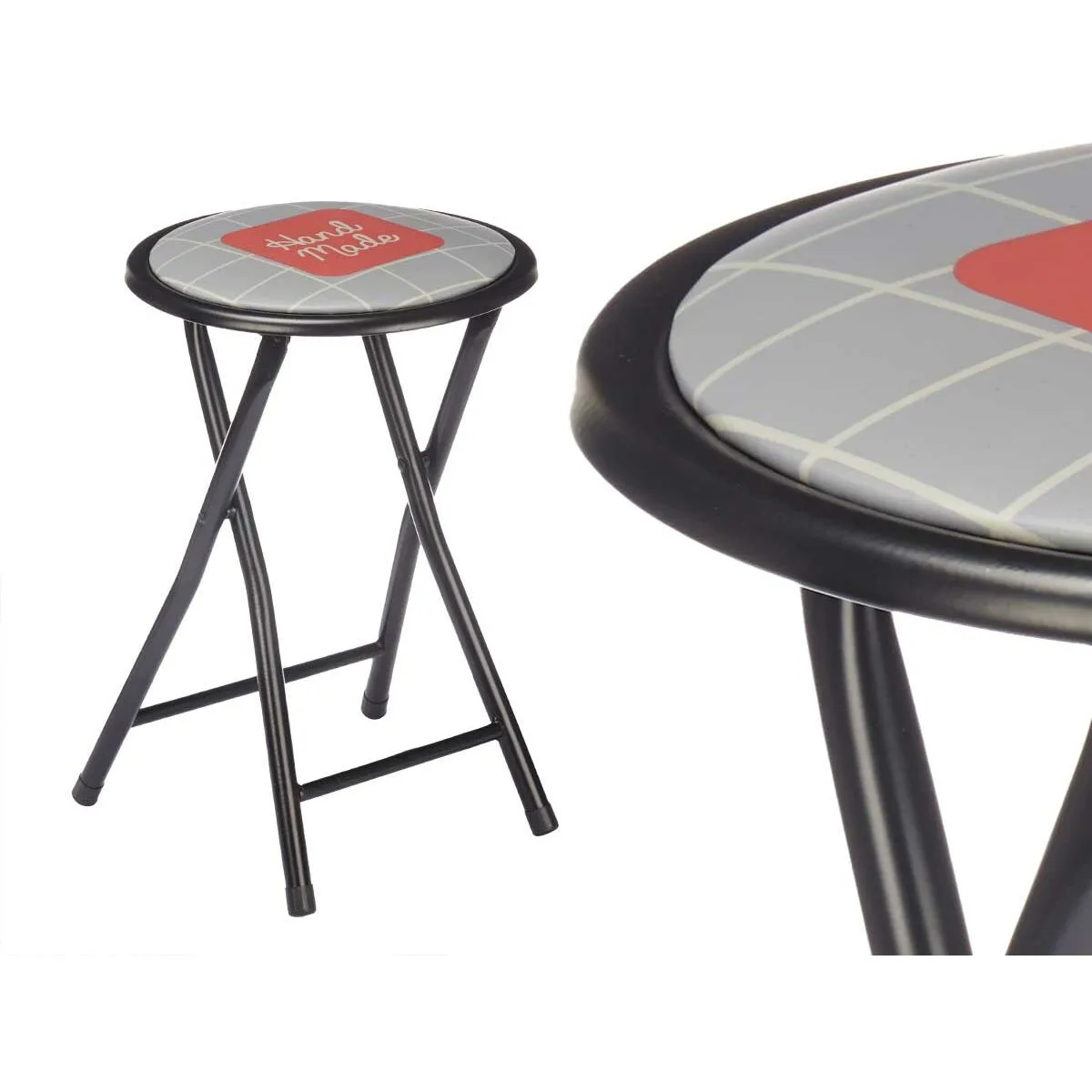 Tabouret pliant hand made marron noir gris pvc metal 30 x 30 x 45 cm 10 unites s362922045. Diaytar a fait de la variété son arme secrète : une offre généraliste si vaste que vous y trouverez forcément l'inimaginable