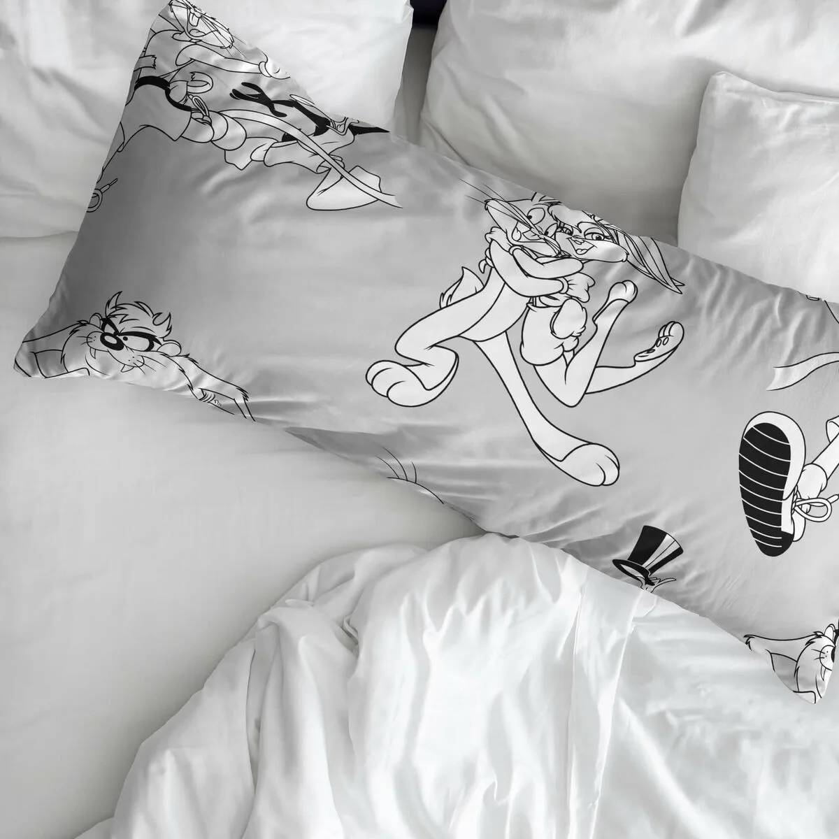 Taie d oreiller looney tunes blanc noir multicouleur 175 fils 50x80cm 50 x 80 cm 100 coton s981346815. Diaytar a fait le pari de la transparence : nous vous disons tout sur l'origine et la conception de nos produits.