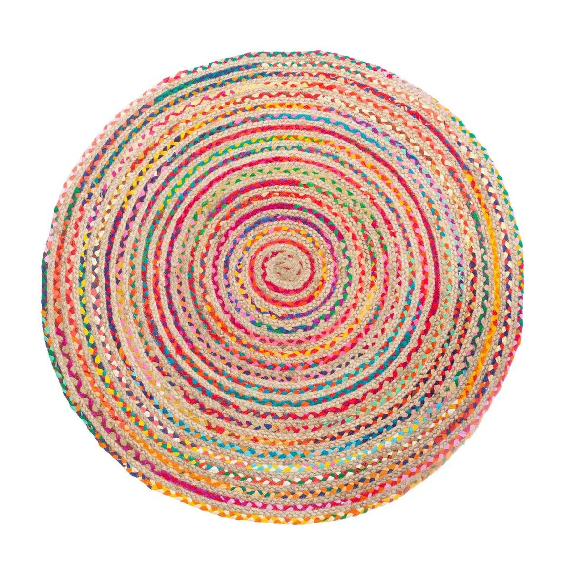 Tapis 120 x 120 x 1 cm multicouleur jute s880017168. Diaytar, c'est votre partenaire de confiance pour construire un quotidien plus fluide, plus beau, et plus inspirant.