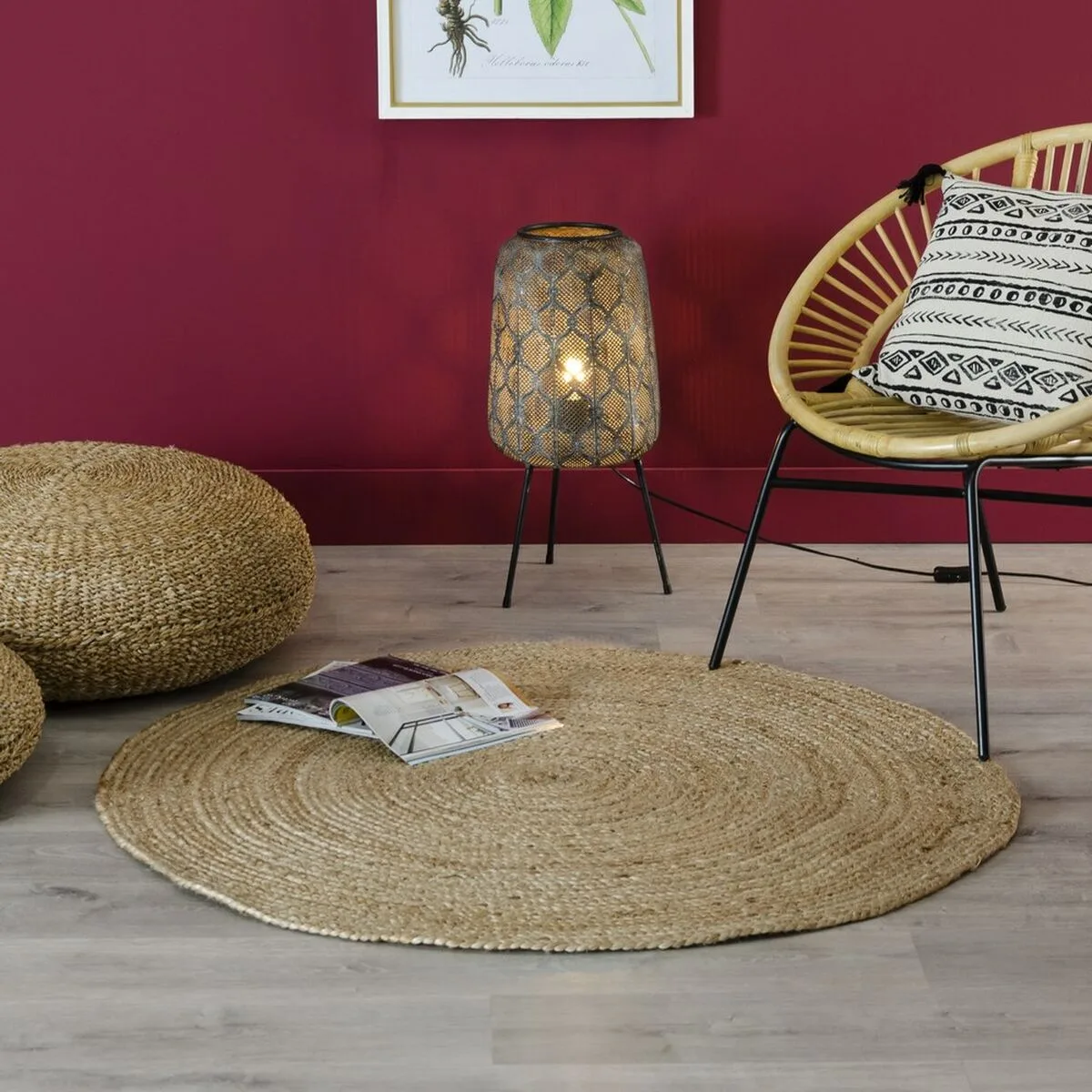 Tapis 180 x 180 x 1 cm naturel jute s880012766. Diaytar, c'est la convergence entre votre style unique et notre sélection infinie de produits qui lui correspondent.