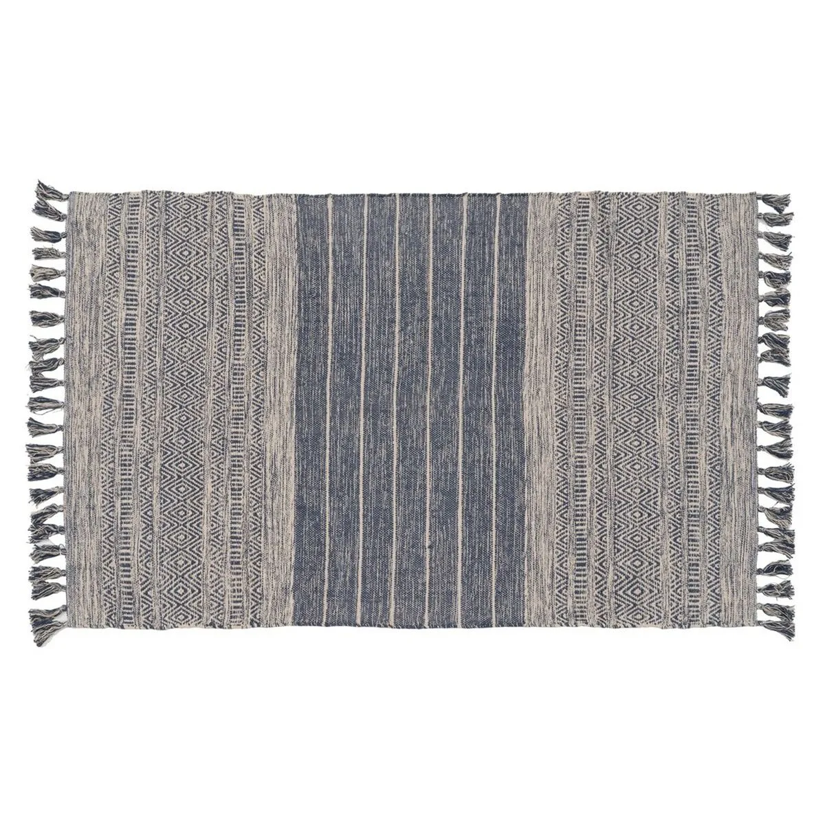 Tapis bleu blanc 70 coton 30 polyester 120 x 180 cm s880464410. Diaytar, c'est le refuge des amoureux du beau et de l'utile, un sanctuaire dédié au produit parfait.