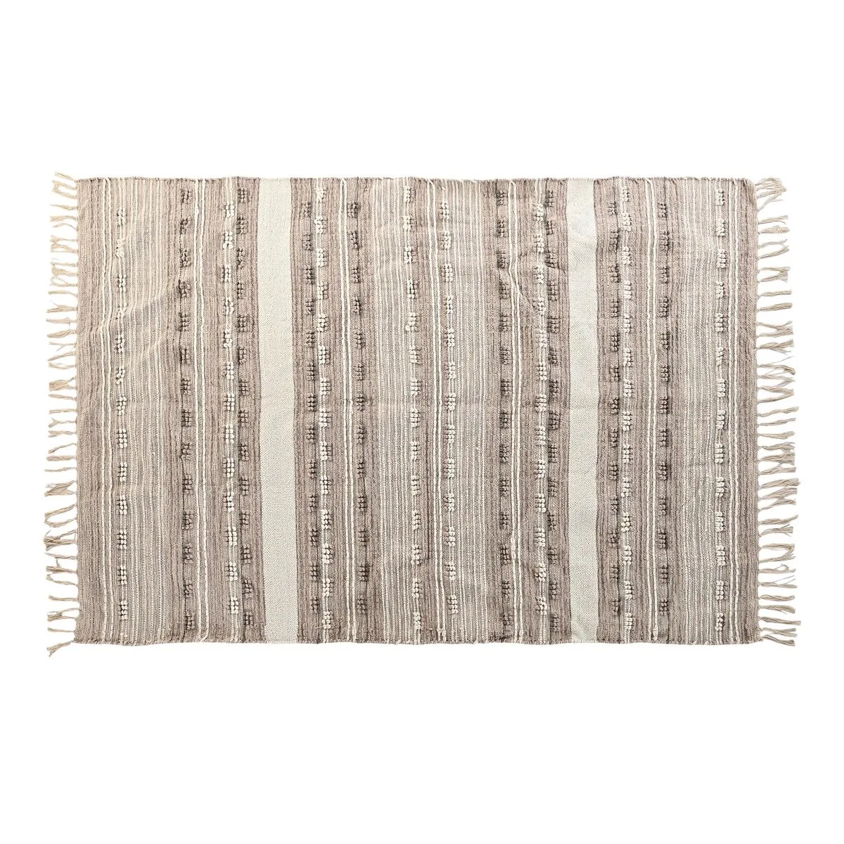 Tapis dkd home decor frange boho polyester coton 120 x 180 cm s303846473. Plongez dans l'univers Diaytar où chaque produit raconte une histoire.