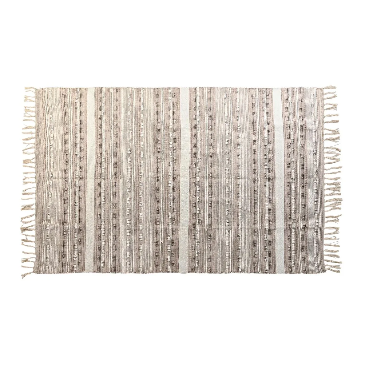 Tapis dkd home decor frange boho polyester coton 160 x 230 cm s303846582. Créez votre look signature avec les pièces mode sélectionnées par Diaytar.