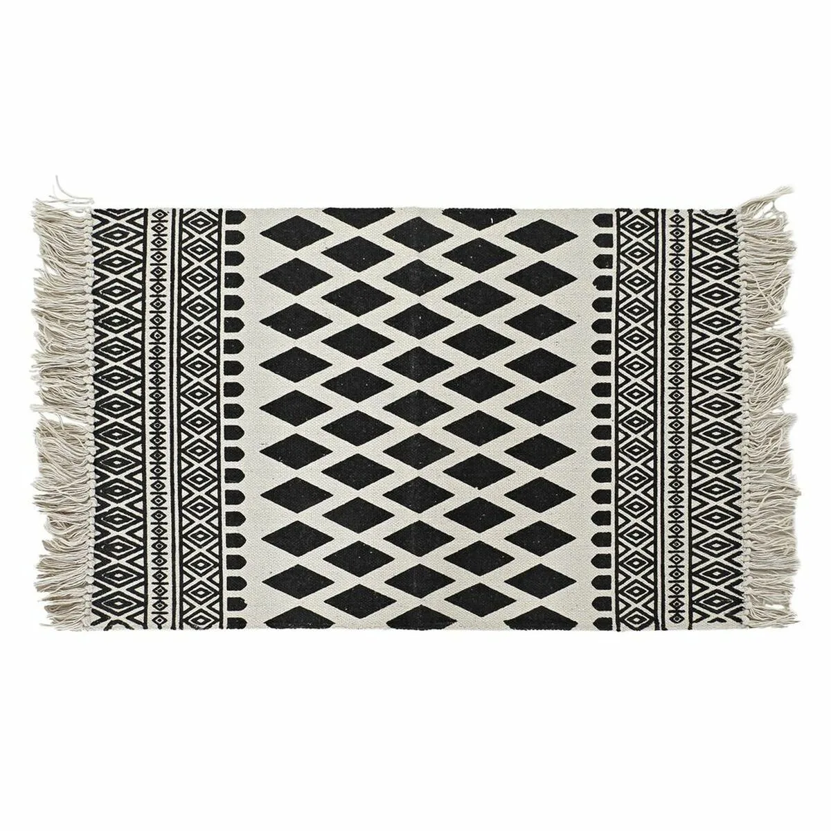 Tapis dkd home decor noir blanc 80 x 50 x 1 cm s303814185. Explorez Diaytar et laissez-vous surprendre par notre diversité de produits.