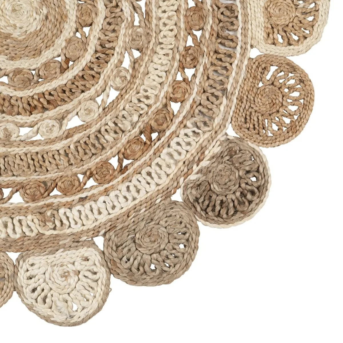 Tapis naturel blanc jute 120 x 120 cm s880201155. Diaytar capitalise sur la diversité : notre force est de vous offrir un choix immense sans jamais sacrifier la qualité