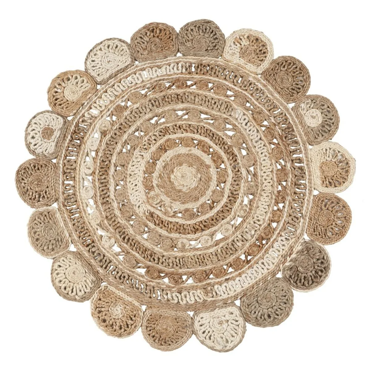 Tapis naturel blanc jute 120 x 120 cm s880201163. Diaytar, le compagnon idéal de votre vie connectée et stylée, à travers une offre généraliste sans équivalent