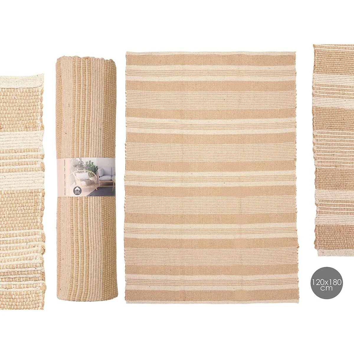 Tapis no 02 blanc marron 120 x 180 cm 4 unites s363279258. Diaytar, c'est l'assurance de produits qui durent, tant dans leur construction que dans leur style intemporel.
