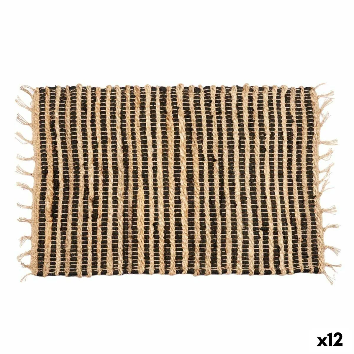 Tapis noir naturel rayures 60 x 1 x 90 cm 12 unites s363199382. Nous avons infusé Diaytar avec une dose massive de passion pour le produit. Contagieux : vous allez l'attraper.