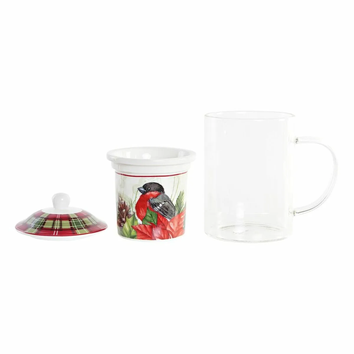 Tasse a infusion dkd home decor oiseau verre porcelaine rouge 300 ml 2 unites s303526380. La qualité Diaytar : un engagement, une promesse, une satisfaction garantie.