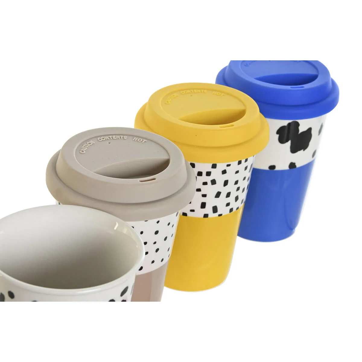 Tasse avec couvercle dkd home decor multicouleur animaux urbaine 400 ml 4 unites s304478074. Diaytar : Votre portail vers un monde de produits où la frontière entre l'essentiel et le superflu devient délicieusement floue