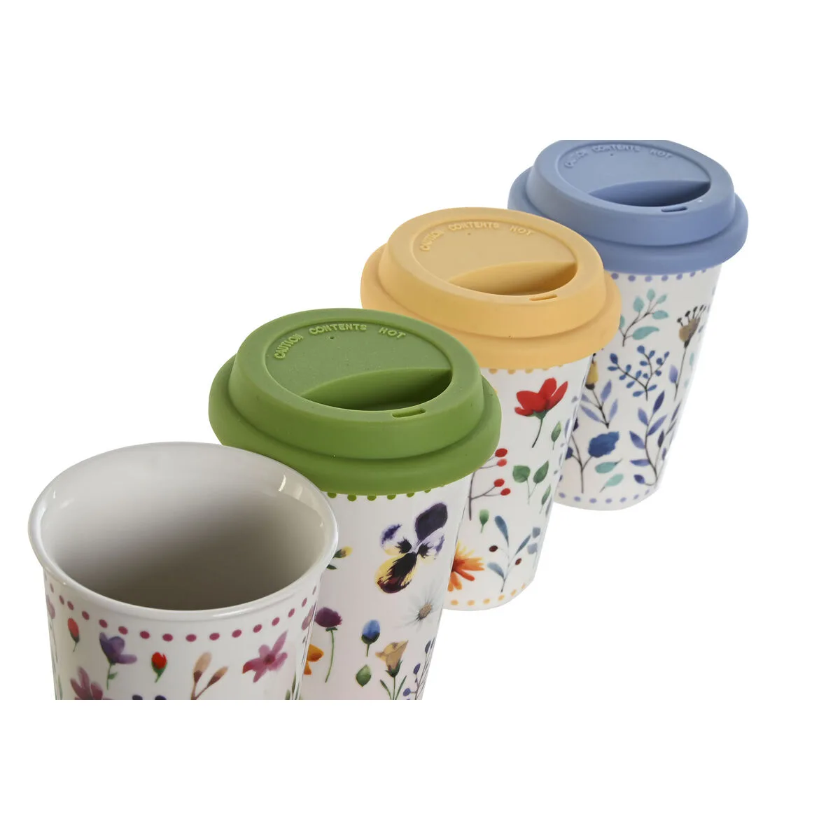 Tasse avec couvercle dkd home decor multicouleur fleurs 400 ml 4 unites s304478280. Diaytar, c'est la boîte à outils de votre vie idéale. Des produits pour construire, embellir et optimiser votre quotidien.