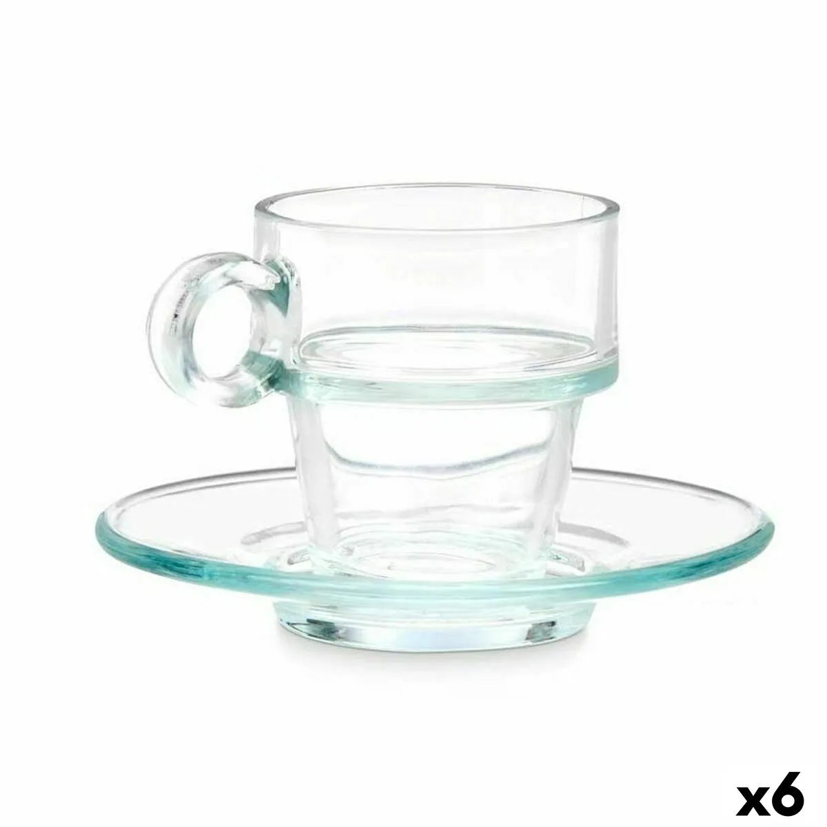 Tasse avec sous tasse vivalto 41087 transparent verre 90 ml 6 unites s363010461. Bienvenue chez Diaytar, où l'élégance rencontre l'innovation avec nos produits électroniques dernier cri et nos créations maison exclusives