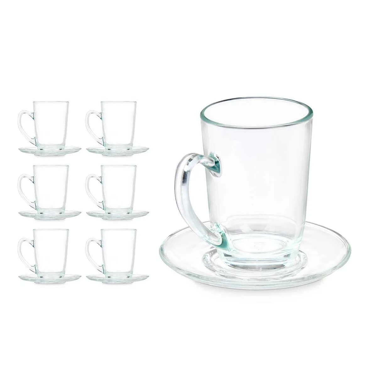 Tasse avec sous tasse vivalto 41089 transparent verre 200 ml 6 unites s363010695. Diaytar ne stocke pas des produits, il collectionne des pièces uniques pour enrichir votre quotidien.