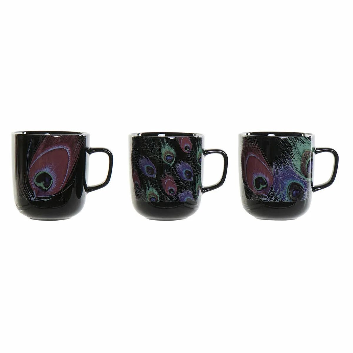 Tasse mug dkd home decor porcelaine noir rose 11 5 x 8 5 x 10 cm 3 pcs 380 ml s302586537. Notre mission : éradiquer le superflu pour ne vous proposer que l'essentiel... mais en beaucoup plus stylé. Bienvenue chez Diaytar.