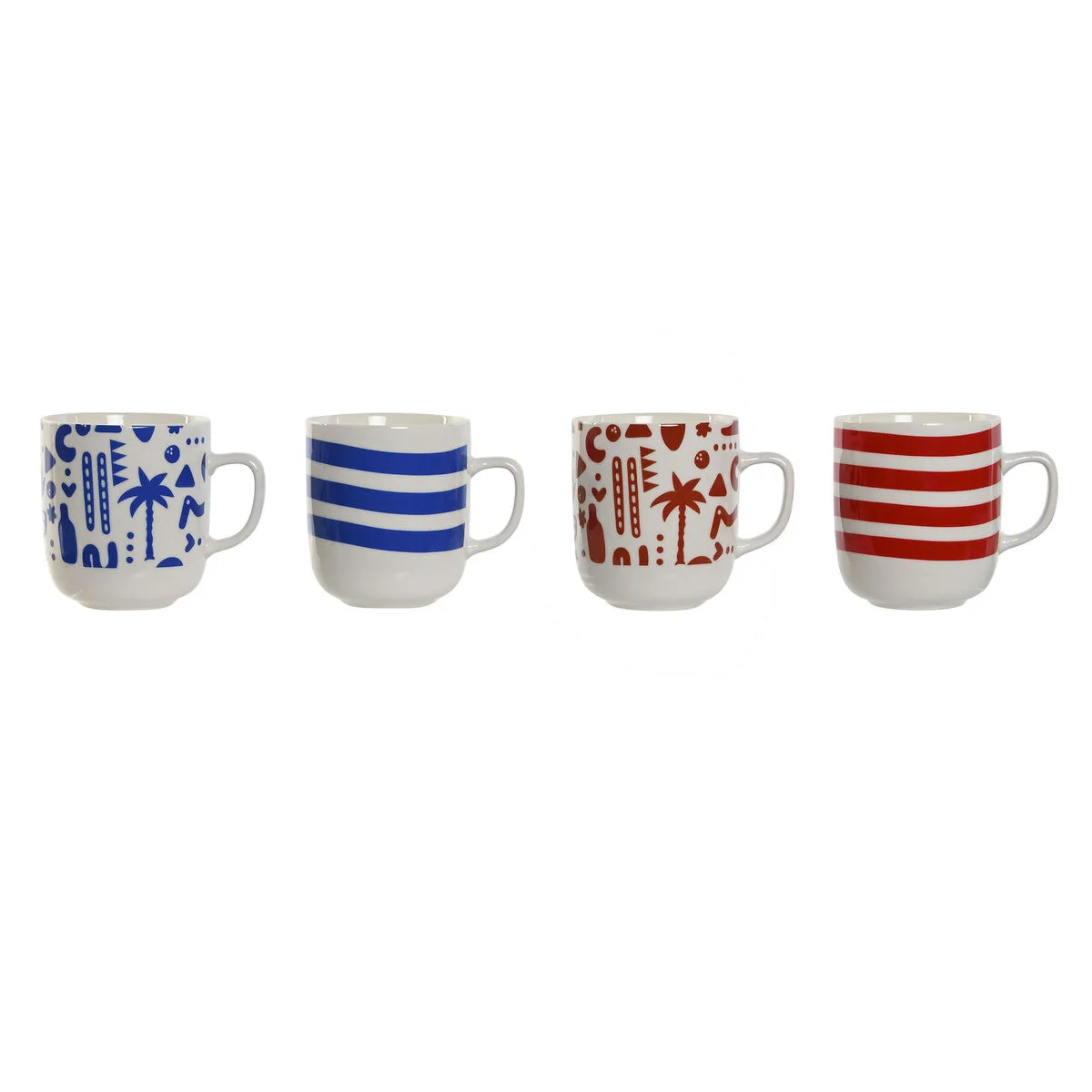 Tasse mug home esprit bleu rouge porcelaine boho 380 ml 4 unites s305452677. Votre foyer mérite le style et le confort des produits Diaytar Home.