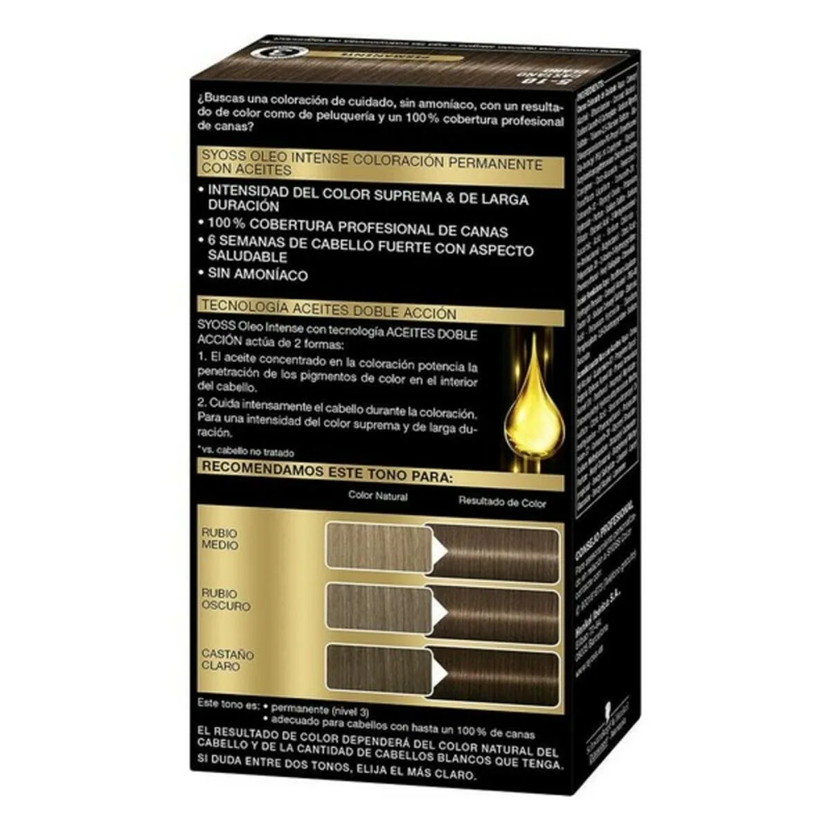 Teinture permanente syoss olio intense sans ammoniaque no 5 10 marron leger s058535595. Notre mission chez Diaytar : vous simplifier la vie en vous proposant les produits les plus ingénieux et les plus tendance du marché